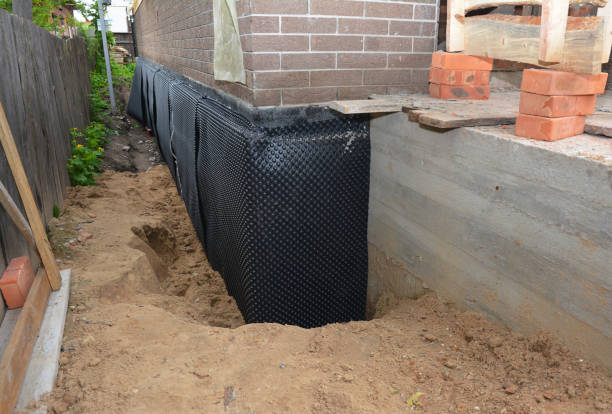 SJ Waterproofing Pros technician performing targeted Crawl Space Encapsulation assessment in Woodburn, VA